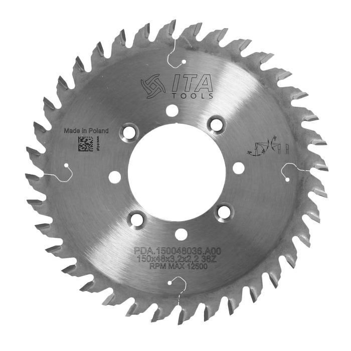 ITA TOOLS piła tarczowa HM do agregatów CNC D150 F48 K3,2 P2,2 NS (ATB) Z36