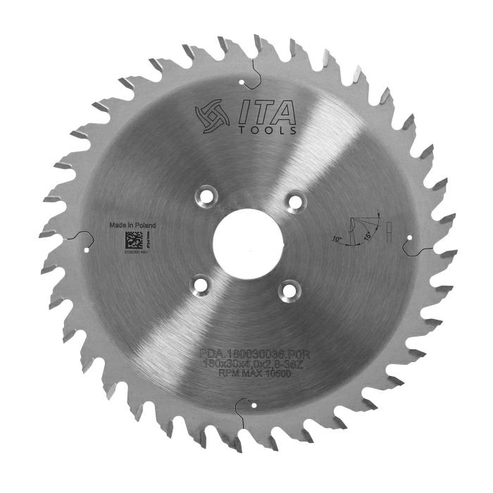 ITA TOOLS piła tarczowa HM do agregatów CNC D180 F30 K4 P2,8 PR (FTG) Z36