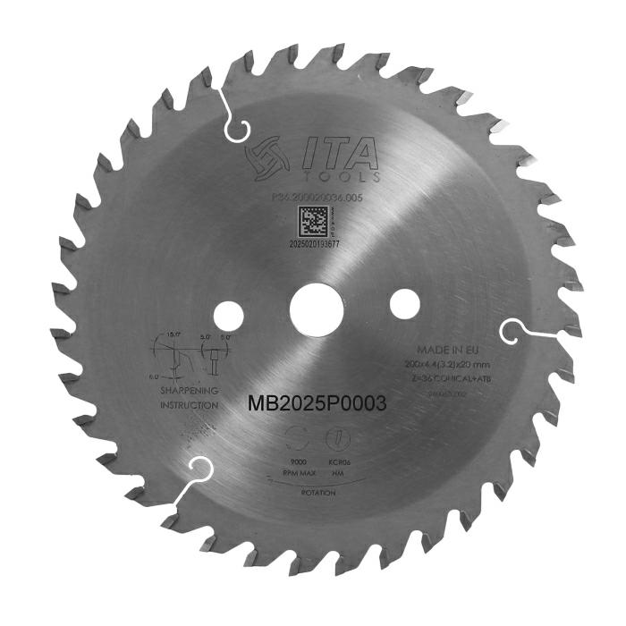 ITA TOOLS podcinak stożkowy HM D200 F20 K4,2-5,2 P3,2 TR (FA) Z36