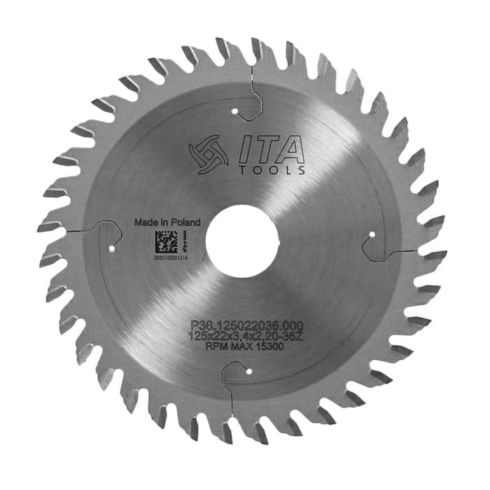 ITA TOOLS podcinak stożkowy HM D125 F22 K3,4-3,4 P2,2 a6° NS (ATB) Z36