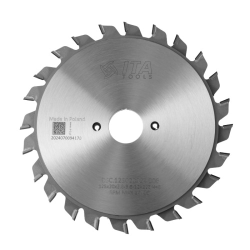 ITA TOOLS podcinak diamentowy składany do pilarek formatowych D125 F20 K2,8-3,6 P2,2 PR (FTG) Z12+12