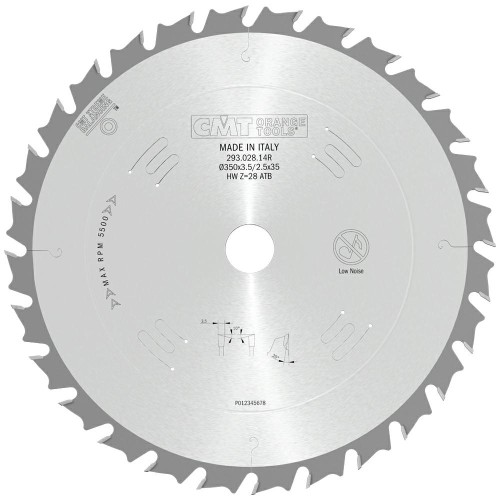 CMT Piła do wzdłużnego cięcia drewna D350 d35 K3,5 c2,5 Z28 293.028.14R