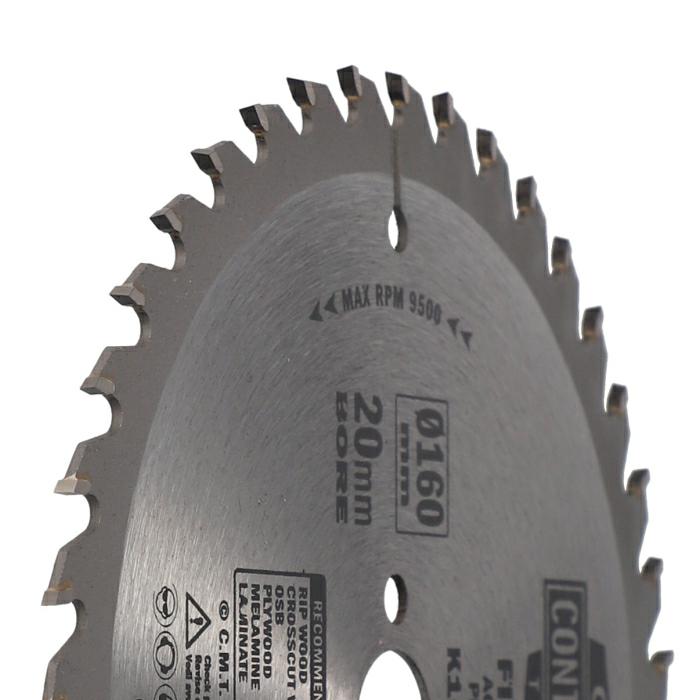 CMT Piła do uniwersalnego cięcia drewna K CONTRACTOR® D160 d20 K2,2 c1,4 Z40 K16040H
