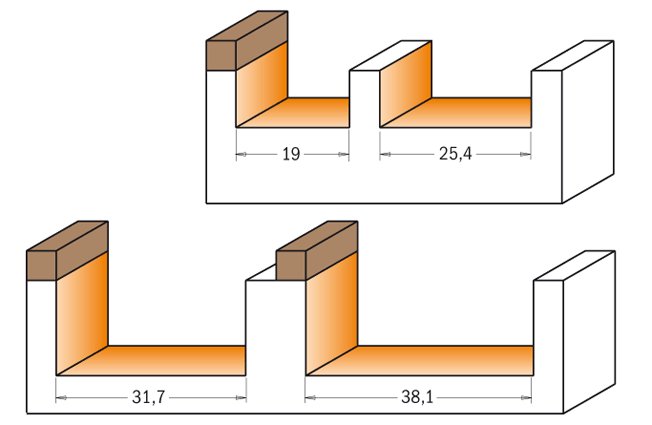 CMT frez do gniazd HM Z2 D38,1 I15,8 L70 S12,7 852.504.11 – zdjęcie 2