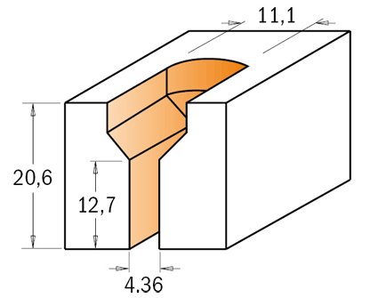 CMT frez pod śruby HM D11,1 I20,6 S12,7 813.701.11 – zdjęcie 2