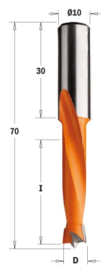 CMT wiertło nieprzelotowe HM D11,1 I35 L70 S10 LH 311.111.12 – zdjęcie 1
