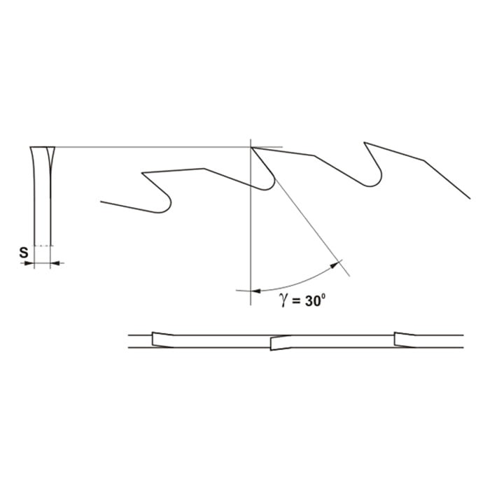 Globus Piła do drewna HSS 350x30x36Z / Cięcie wzdłuż