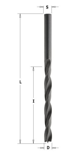 CMT wiertło nieprzelotowe HSS D8 I75 L117 S8 LH 516.080.52 – zdjęcie 1