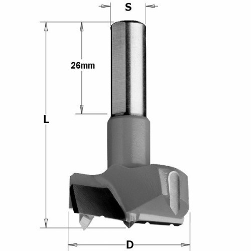 CMT wiertło puszkowe z łamaczem wióra HM D35 L57,5 S10 RH 317.350.11C – zdjęcie 1