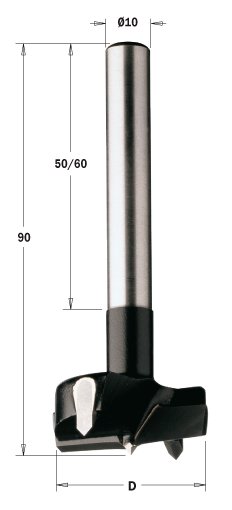 CMT wiertło puszkowe HM D58 L90 S10 RH 512.580.11 – zdjęcie 1