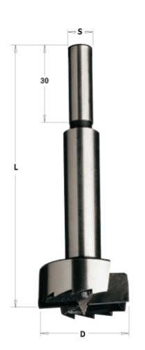 CMT wiertło puszkowe SP D28 L90 S8 RH 537.280.31 – zdjęcie 1