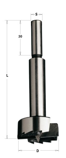 CMT wiertło puszkowe SP D28 L90 S8 RH 537.280.31 – zdjęcie 1