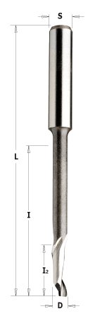 CMT frez spiralny HSS do aluminium pozytyw Z1 D5 I35 L80 S8 189.050.51 – zdjęcie 1