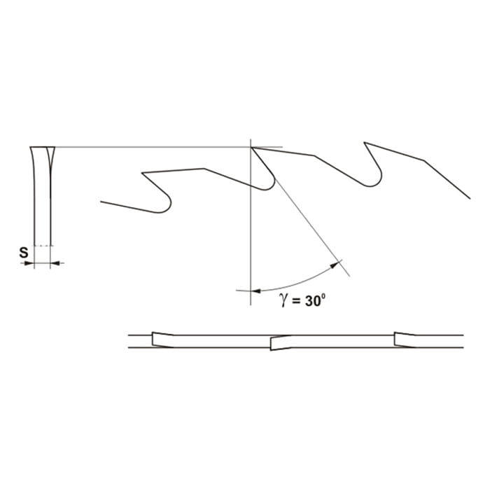 Globus Piła do drewna HSS 180x30x36Z / Cięcie wzdłuż