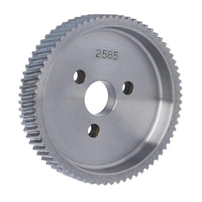 ELASTOMERI Rolka stalowa D=140 F=30 I=30 chrom Prof A Skos WEINIG 3 otwory Tk=55 mm WES.140030030.VAU – zdjęcie 1