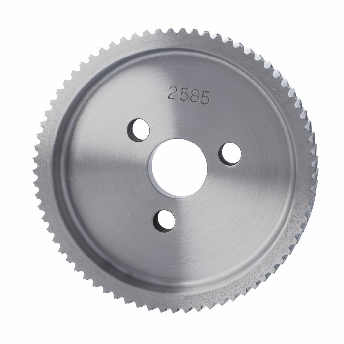 ELASTOMERI Rolka stalowa D=140 F=30 I=30 chrom Prof A Skos WEINIG 3 otwory Tk=55 mm WES.140030030.VAU – zdjęcie 2