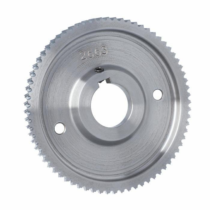 ELASTOMERI Rolka stalowa D=140 F=35 I=10 klin 10 mm chrom Prof A Skos WEINIG WES.140035010.WAU – zdjęcie 1