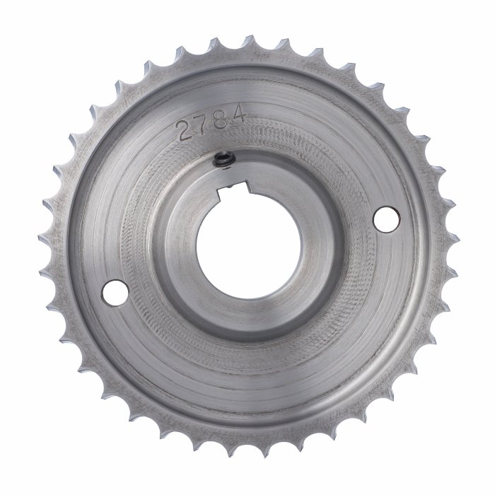 ELASTOMERI Rolka stalowa D=140 F=35 I=10 klin 10 mm chrom Prof B Skos WEINIG WES.140035010.WBU – zdjęcie 2