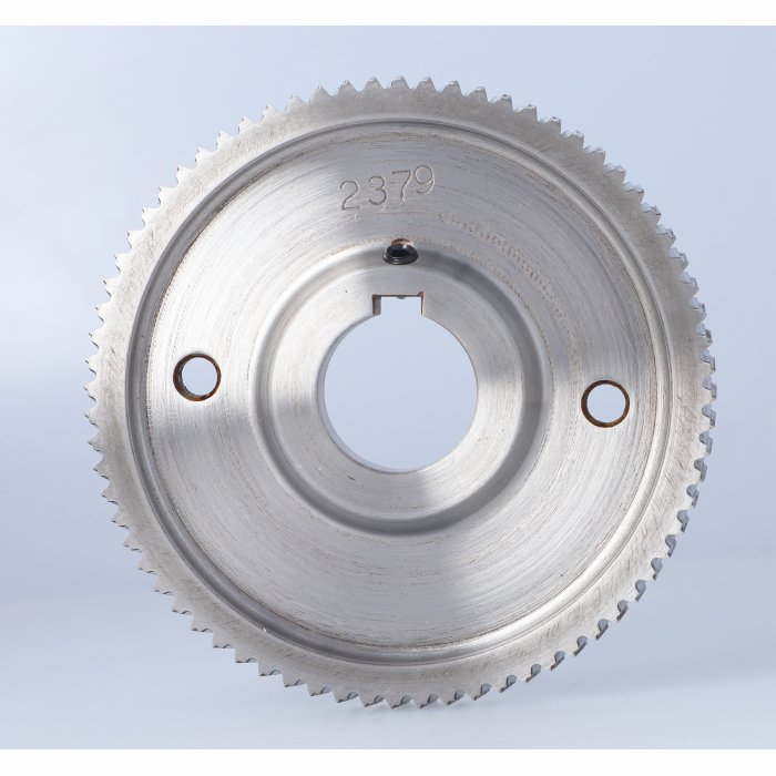 ELASTOMERI Rolka stalowa D=140 F=35 I=15 klin 10 mm chrom Prof A Skos WEINIG WES.140035015.WAU – zdjęcie 2