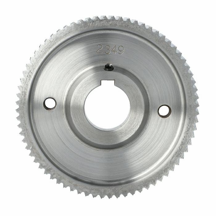 ELASTOMERI Rolka stalowa D=140 F=35 I=20 klin 10 mm chrom Prof A Skos WEINIG WES.140035020.WAU – zdjęcie 1