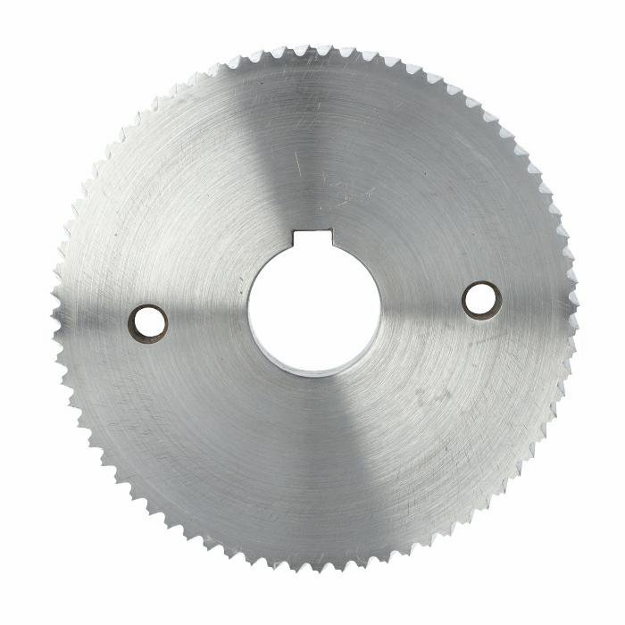 ELASTOMERI Rolka stalowa D=140 F=35 I=20 klin 10 mm chrom Prof A Skos WEINIG WES.140035020.WAU – zdjęcie 3