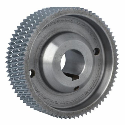 ELASTOMERI Rolka stalowa D=140 F=35 I=50 klin 10 mm chrom Prof A skos WEINIG 2 rowki WES.140035050.WAU1 – zdjęcie 1