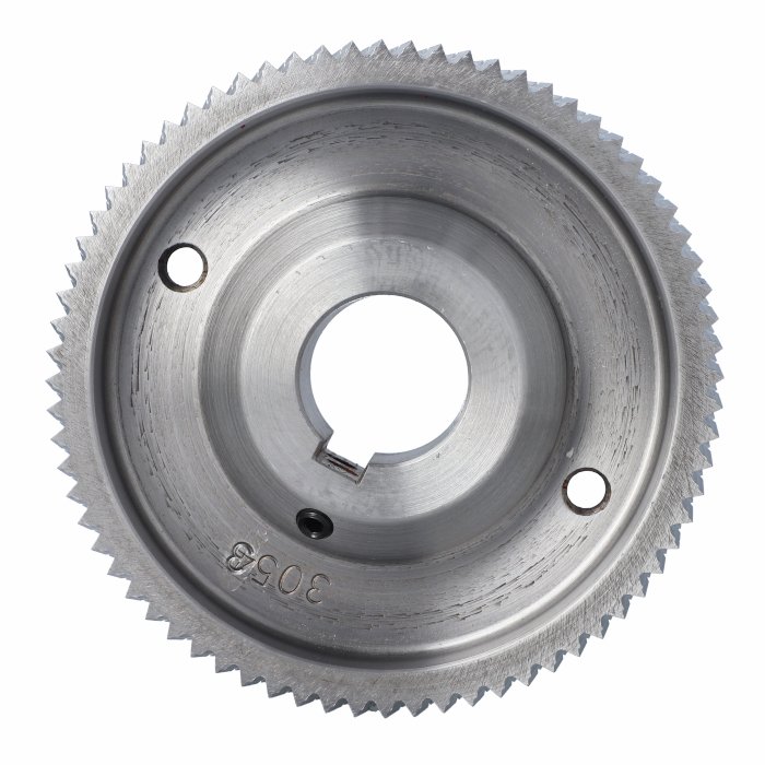 ELASTOMERI Rolka stalowa D=140 F=35 I=50 klin 10 mm chrom Prof A skos WEINIG 2 rowki WES.140035050.WAU1 – zdjęcie 2