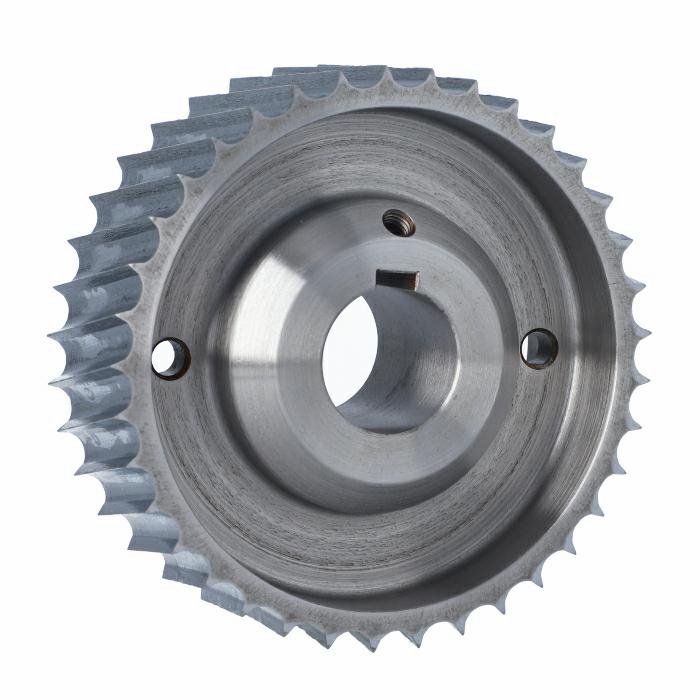 ELASTOMERI Rolka stalowa D=140 F=35 I=50 klin 10 mm chrom Prof B Skos WEINIG WES.140035050.WBU – zdjęcie 1