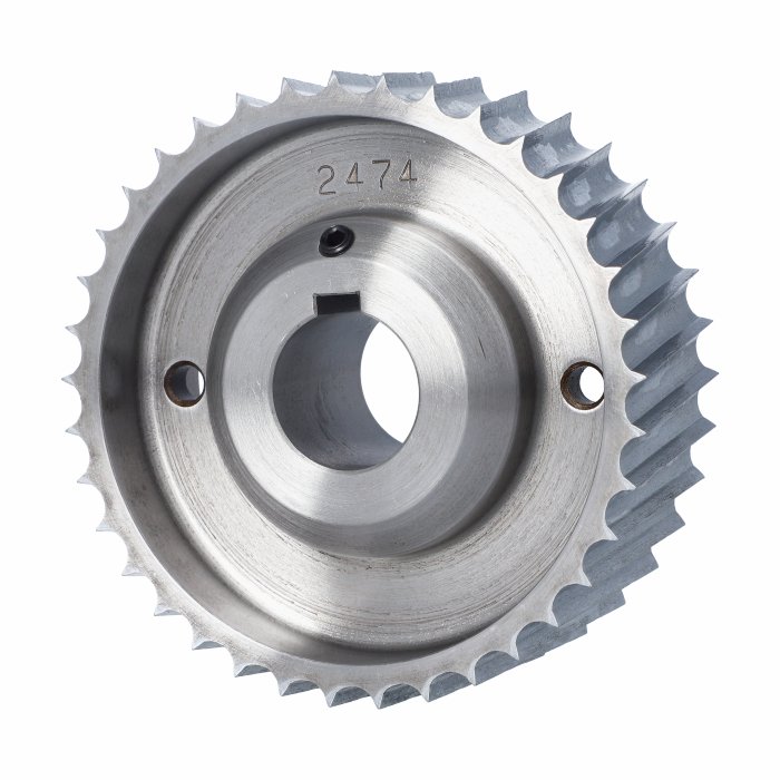 ELASTOMERI Rolka stalowa D=140 F=35 I=50 klin 10 mm chrom Prof B Skos WEINIG WES.140035050.WBU – zdjęcie 2