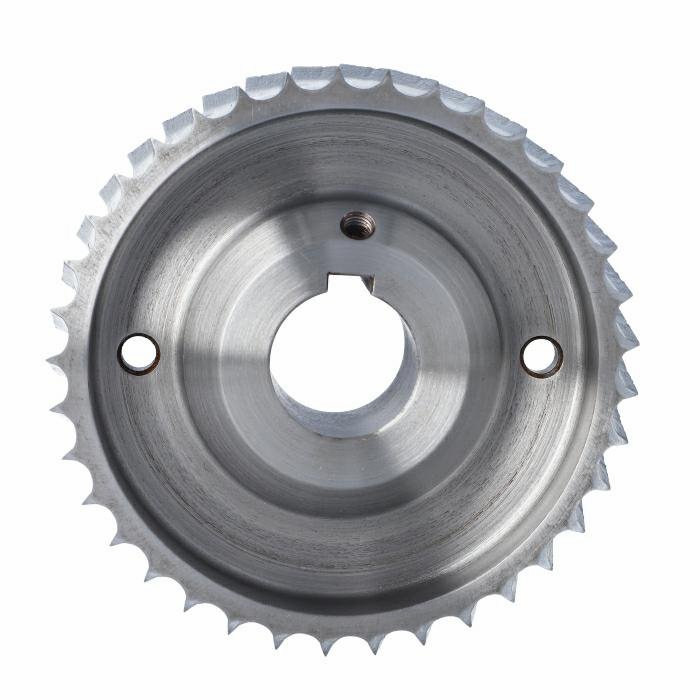 ELASTOMERI Rolka stalowa D=140 F=35 I=50 klin 10 mm chrom Prof B Skos WEINIG WES.140035050.WBU – zdjęcie 3