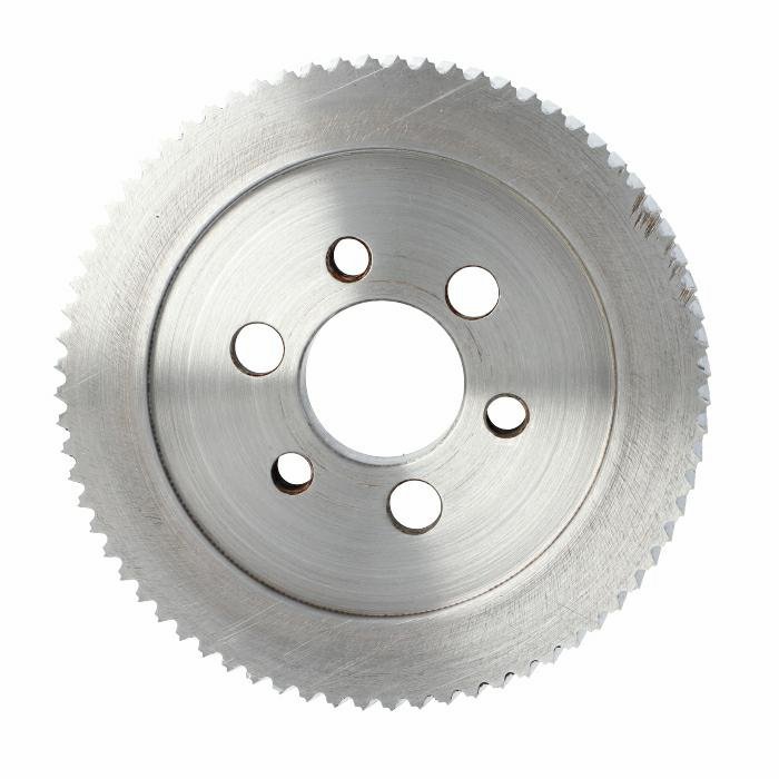 ELASTOMERI Rolka stalowa D140 F35 I20 chrom Prof A Skos SCM 6 otworów Tk55 mm – zdjęcie 1