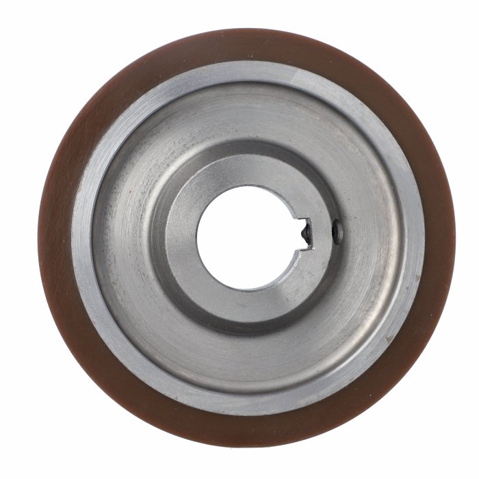 ELASTOMERI Rolka gumowa D140 F35 I10 klin 10 mm korpus STA 70 ShA WEINIG – zdjęcie 2