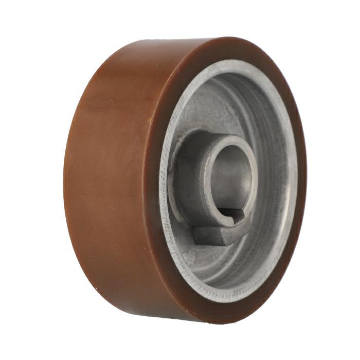 ELASTOMERI Rolka gumowa D140 F35 I50 klin 10 mm korpus ALU 70 ShA WEINIG – zdjęcie 3
