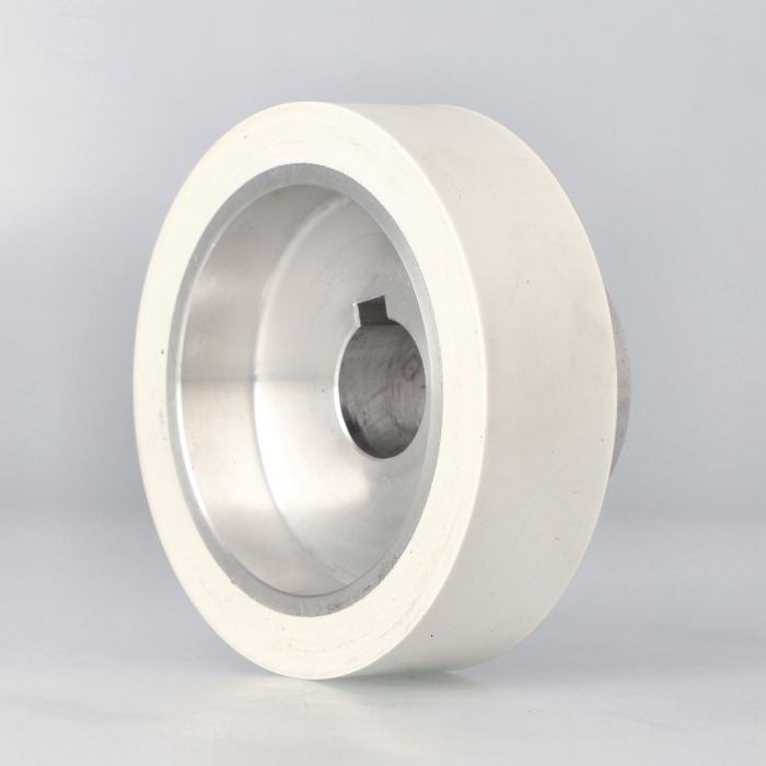 ELASTOMERI Rolka gumowa D100 F25 I30 L55 klin 8 korpus ALU 60 ShA SCM – zdjęcie 2