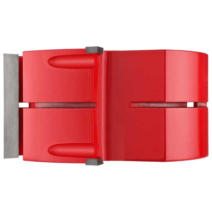 Globus frez nasadzany prosty HM z nacinakami Z2 N2+2 D120 F30 H60 prawy – widok boczny