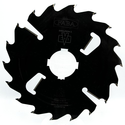 FABA piła tarczowa PI-510 EVO2 350x3,9/2,6x80 Z18+4 GS – przemysłowe rozcinanie wzdłużne