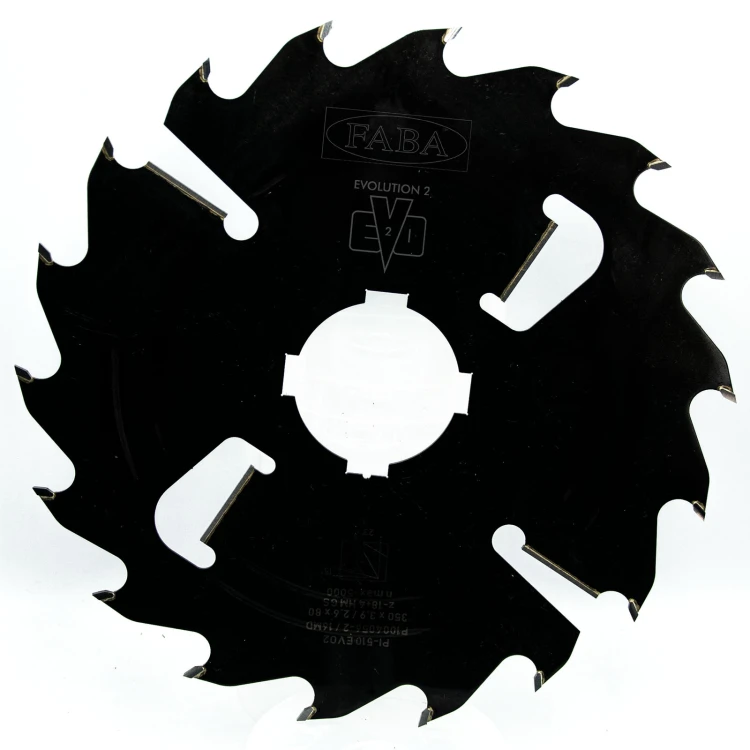 FABA piła tarczowa PI-510 EVO2 350x3,9/2,6x80 Z18+4 GS – przemysłowe rozcinanie wzdłużne