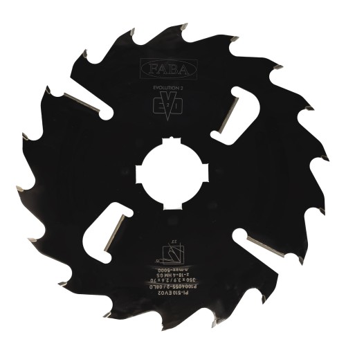 FABA piła tarczowa PI-510 EVO2 350x3,9/2,6x70 Z18+4 GS – przemysłowe rozcinanie wzdłużne