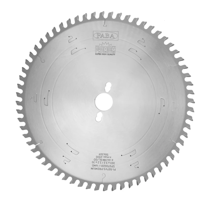 FABA piła tarczowa PI-507VS Premium 303x3,2/2,2x30 Z64 GŁ/GD – dokładne cięcie bez podcinaka / cięcie pionowe