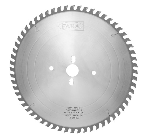 FABA piła tarczowa PI-507S 303x3,2/2,2x30 Z60 GŁ/GD – cięcie bez podcinaka / cięcie pionowe