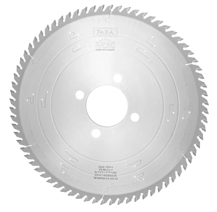 FABA piła tarczowa PI-521VT 355x4,4/3,2x75 Z72 GA – cięcie w pakiecie