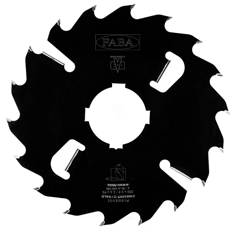 FABA piła tarczowa PI-510 EVO2 350x3,9/2,6x90 Z18+4 GM – przemysłowe rozcinanie wzdłużne
