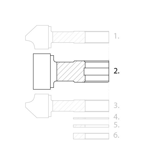 FABA frez nasadzany prosty Nr 2 120x55/40 Z4 HM – do zestawów FP-05, FP-06, FP-15 i FP-16