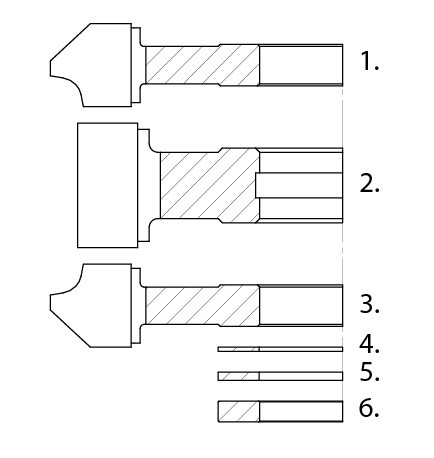 FABA zestaw frezów profilowych FP-05 ECO 134x16-37/40 Z4 HM – zaokrąglanie i fazowanie 5/45°