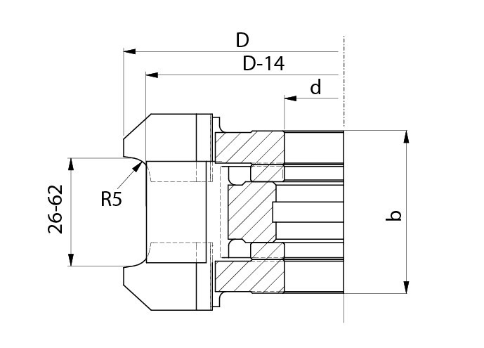 FABA zestaw frezów profilowych FP-06 ECO 134x26-62/40 Z4 HM – zaokrąglanie i fazowanie 5/45°