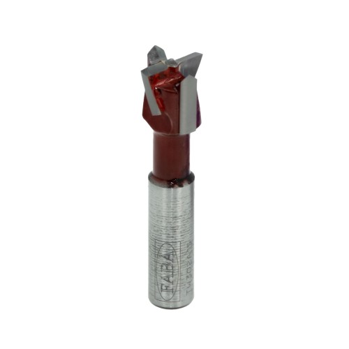 FABA wiertło puszkowe TW-302A 15/10x L57 HM Lewy ze zmiejszoną wysokością pilota drewna twardego;drewna klejonego;sklejki;płyt wiórowych;laminatów;płyt OSB;płyt LDF;MDF