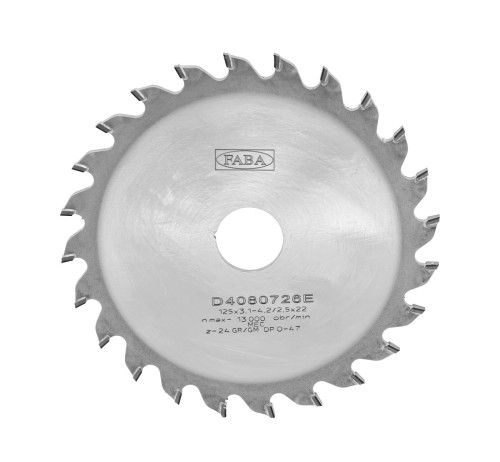 FABA podcinak DIA PD-408 ECO 125x3,1–4,2/2,5x22 Z24 GR/GM – stożkowy