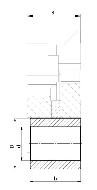 FABA Tuleja redukcyjna TR 30/25x30