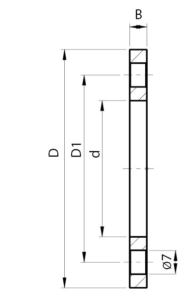 FABA Przekładka PD-01 z otworami 80/50x0,5