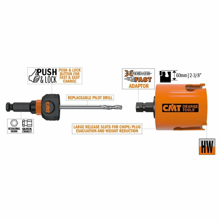 CMT otwornica uniwersalna XTREME FAST D20 mm – zdjęcie 3